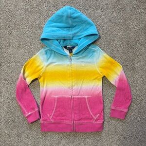 Ralph Lauren girls tie dye terry cloth hoodie size 6
